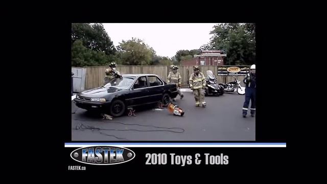 Fastek Inc - Firemen Cut Out Car Windshield Using Reciprocating Saw With Surgical Precision