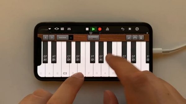 Nirvana - Smells Like Teen Spirit on iPhone (GarageBand) / Хит поколений в GarageBand на Айфон!