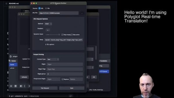 Polyglot AI Local Realtime Translation in OBS [Plugin Tutorial]