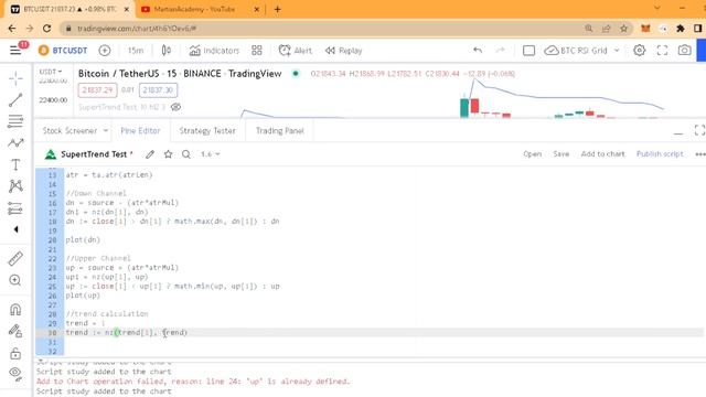 How to Code SuperTrend Indicator on TrandingView || Pine Script V5 Coding Full Tutorial in Hindi смотреть онлайн