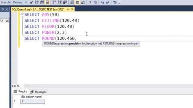 Manejo de funciones matemáticas en SQL Server смотреть онлайн