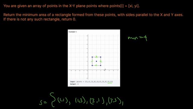 MINIMUM AREA RECTANGLE | GOOGLE INTERVIEW QUESTION | PYTHON SOLUTION смотреть онлайн