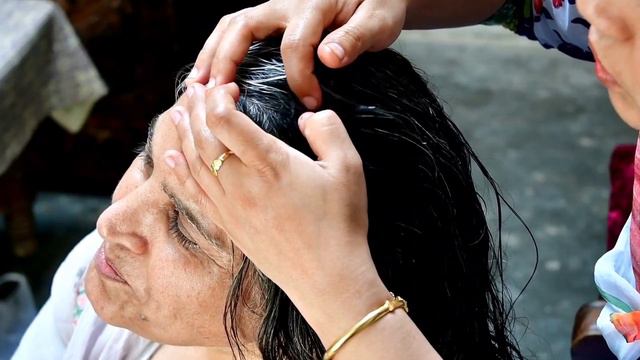 Full Of Dandruff In Mother,s Long Thick Hair|ASMR PAKISTAN