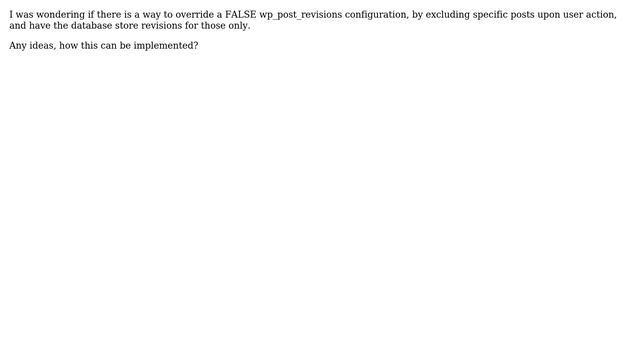 Wordpress: Enable post revisions for a specific post смотреть онлайн