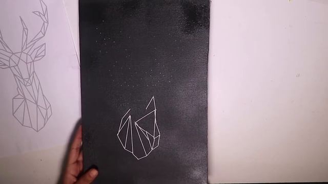 GEOMETRIC DEER STRING ART | STRING ART | смотреть онлайн