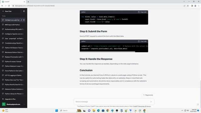 Fill form values in a web page via a Python script not testing смотреть онлайн