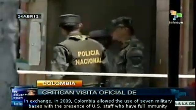 Leon Panetta's visit to Colombia is severely questionned смотреть онлайн