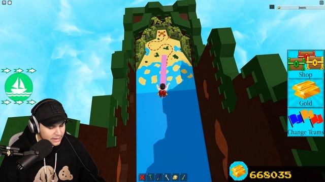 THE CRAZIEST GOLD GRINDER EVER!!! (Dont show the owner) Build a Boat смотреть онлайн
