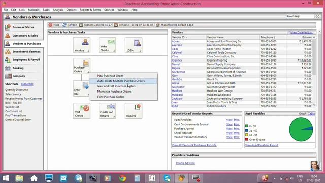 peechtree sales order, sales,purchase order,purchase and purchase return tutorial смотреть онлайн