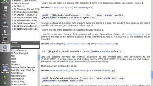 QUdpSocket (QT Creator: CHAT ) смотреть онлайн