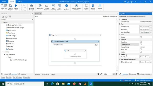 UIPATH Remove duplicate cell value смотреть онлайн