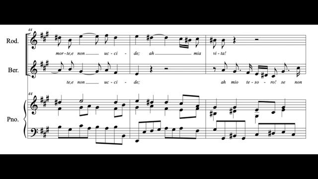 Io t'abbraccio (Rodelinda - G.F. Händel) Score Animation смотреть онлайн