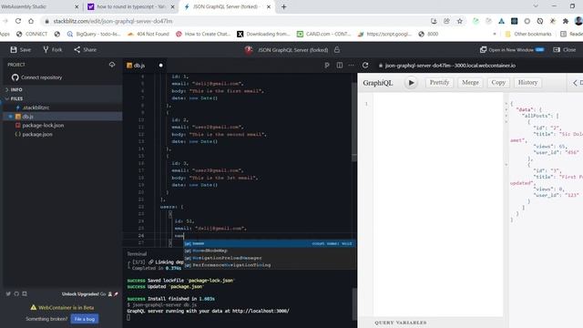 Json GraphQL Server video # 2 of 3 смотреть онлайн