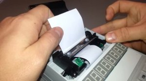 Заправка чековой ленты на кассовом аппарате Меркурий 115 Ф
