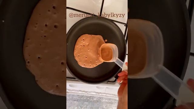 Панкейктен торт. Казакша рецепт. Кухня. Панкейк за 5 минут. Завтрак. @meruertkabylkyzy1905 смотреть онлайн