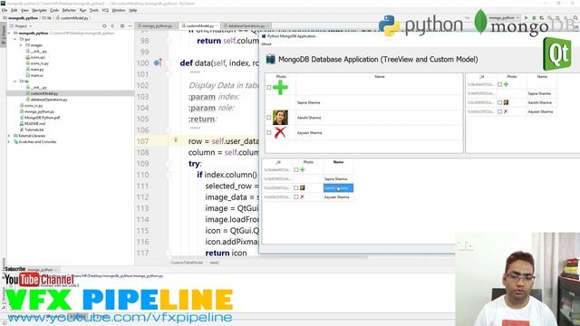Python and MongoDB #04 - Create PySide QTableView QAbstractTableModel to populate MongoDB Data смотреть онлайн