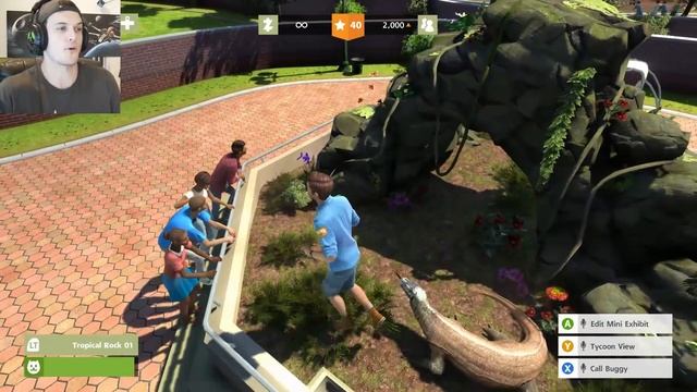 GETTING INTO THE KOMODO DRAGON EXHIBIT! - Zoo Tycoon Ultimate Animal Collection Gameplay смотреть онлайн