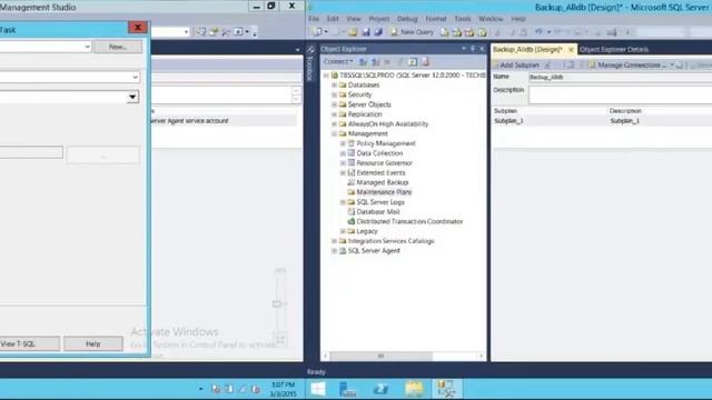 maintenance plan in sql смотреть онлайн