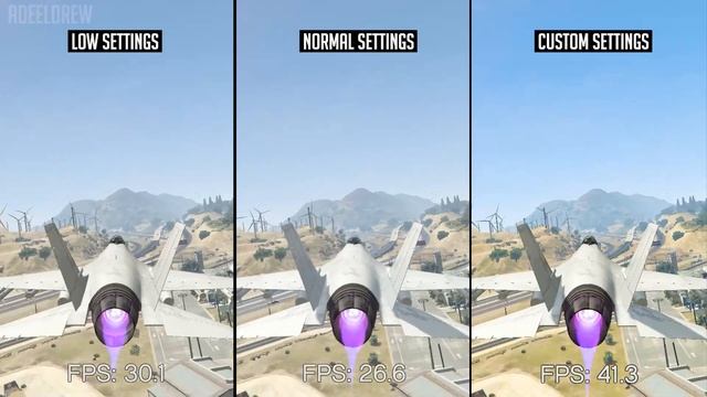 GTA 5 Low Settings vs Normal Settings vs Custom Settings (1GB Graphic Card) смотреть онлайн