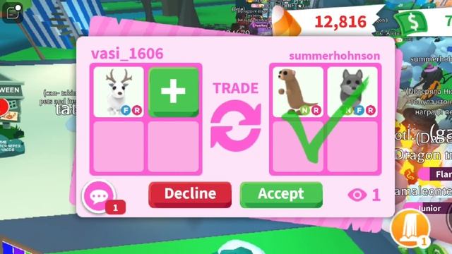 Trading Arctic Reindeer/adopt me/что дают за Арктик оленя/арктика в адопт ми/трейды адпот ми смотреть онлайн