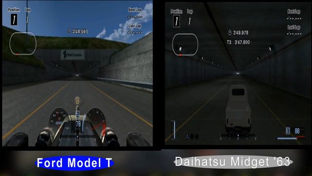Gran Turismo 4 (PS2) - Ford Model T Vs Daihatsu Midget '63 - Test Course - Full HD - 60 Fps смотреть онлайн