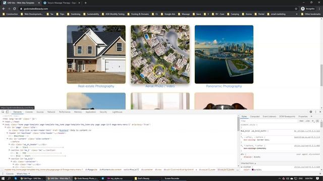 ACF, Bootstrap - Services section for a photography website. смотреть онлайн