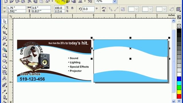 Designing Business cards in CorelDraw смотреть онлайн