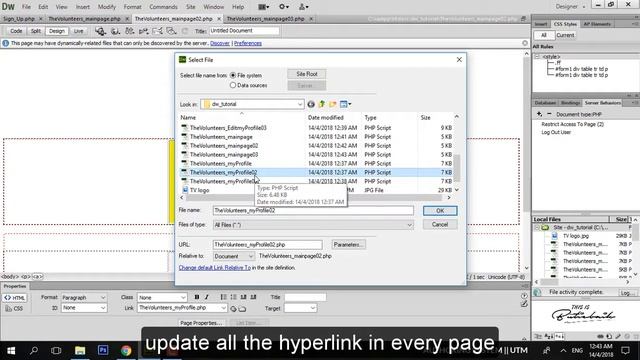 User Level - Dreamweaver php tutorial смотреть онлайн