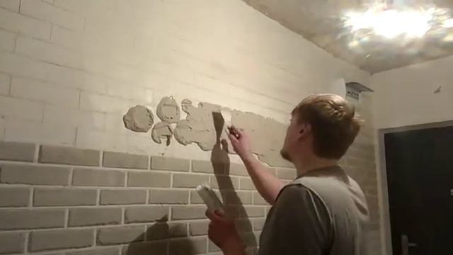 Клинкерные кирпичики из гипсовой штукатурки своими руками. Дёшево и сердито. смотреть онлайн