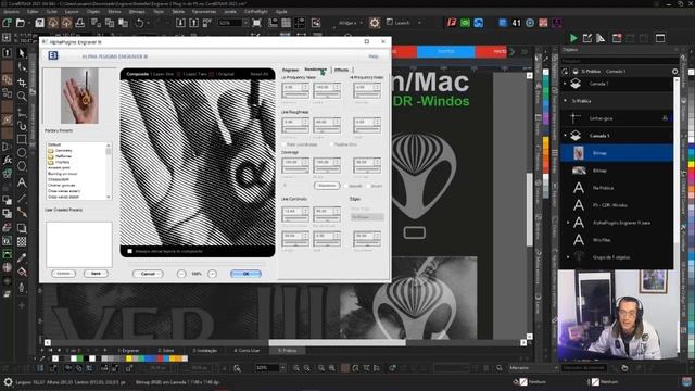 Engraver 3 Plug In do PS no CorelDRAW 2021 смотреть онлайн