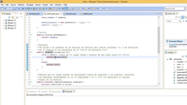 Bloque Java 7.4: Clase Vector y Ejemplo Pokemon смотреть онлайн