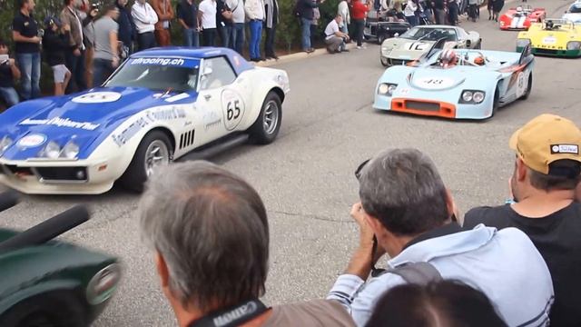 Ferrari 512M, Ford GT40, Porsche 917, Lola T70 amazing starting grid 10.000 tours Castellet. смотреть онлайн