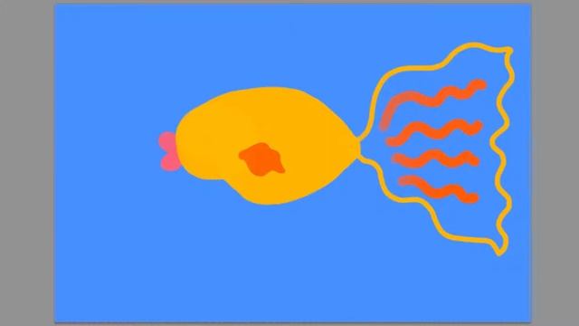 Рисуем золотую рыбку - для детей Draw a goldfish - for children смотреть онлайн