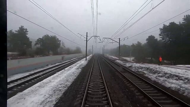 Из последнего вагона. Нижегородская область из окна поезда. Нижний Новгород - Гороховец. смотреть онлайн