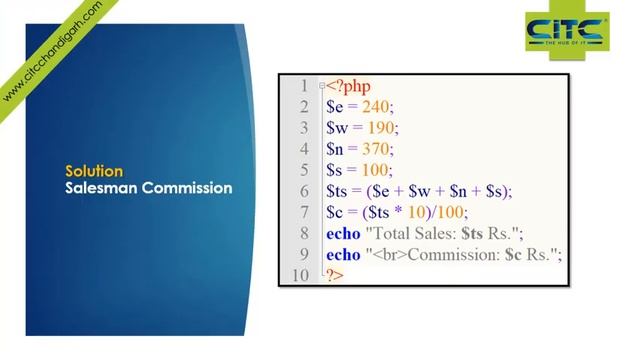 PHP Sequential Programs Calculate Commission Video Tutorials смотреть онлайн