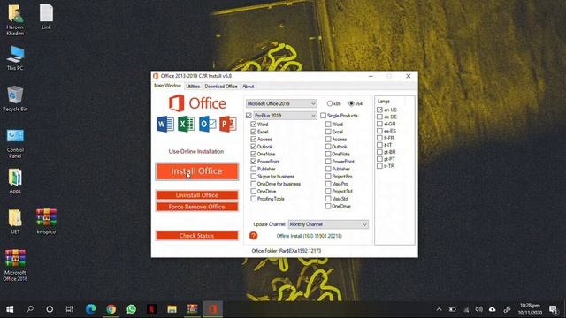 Microsoft Office 2019 || How to install with crack || Download link in description || Latest Versio смотреть онлайн
