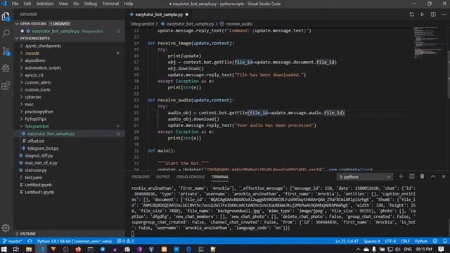 #python #telegram #bot Telegram Bot with Python Tutorial Part 4 (Handling image & audio) смотреть онлайн