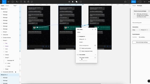 Whatsapp audio micro interaction using Figma variables | UI Design смотреть онлайн