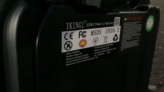 Электроскутер IKINGI Х12 PRO. Мощность 3000W 60V20Ah+ Скорость до 50 км/ч. Запас хода до 50 км смотреть онлайн