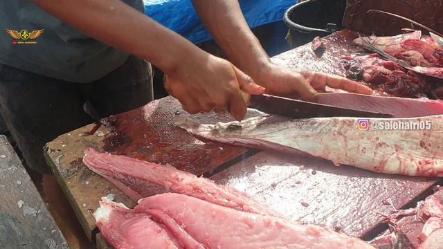 Mancing Ikan Tuna Dan Potong Ikan Tuna Dari Laut Papua смотреть онлайн