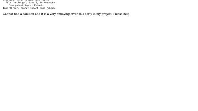 Raspberry Pi: from pubnub import Pubsub ImportError: cannot import name Pubnub (4 Solutions!!) смотреть онлайн