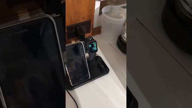 Wireless Charger, QI-EU 4 in 1 Qi-Certified 10W Fast Charging Station Compatible Apple Watch Airpod смотреть онлайн