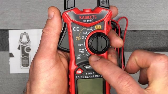 Unboxing: KAIWEETS HT206D Digital Clamp Meter T-RMS 6000 Counts, Multimeter Voltage Tester смотреть онлайн