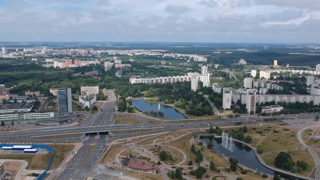 Practicing DJI Spark flights around Minsk смотреть онлайн