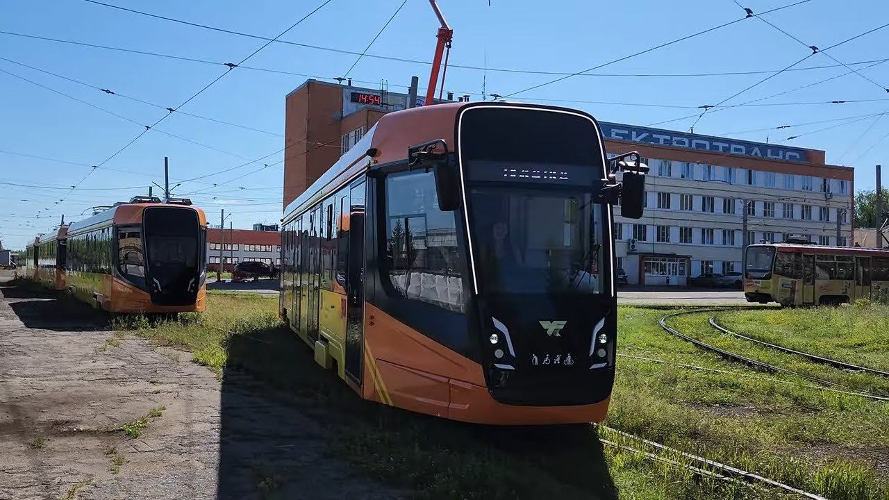 Обкатка новых трамваев в Ярославле.23 07 2024 г смотреть онлайн