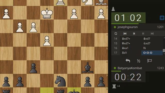 Противник не смог поставить мат ферзем королю и пешке (Быстрые шахматы) смотреть онлайн