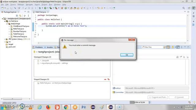Github Tutorials - 7. How to add, commit and push code in github using Eclipse смотреть онлайн