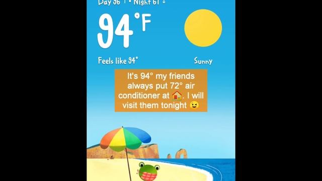 Google weather frog's tweets- 80° and up plus different locations смотреть онлайн