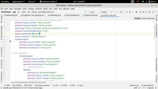 53.Adding NowPlaying Fragment | Music Player Application | Android Development Kotlin in Hindi смотреть онлайн
