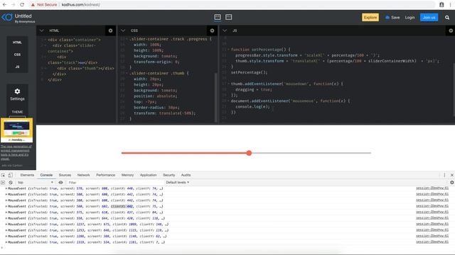 Customized Slider control - Range selector смотреть онлайн